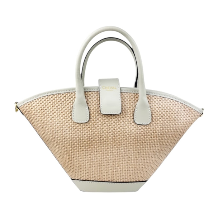 Borsa a mano Cheval Firenze Gaeta Mini Beige