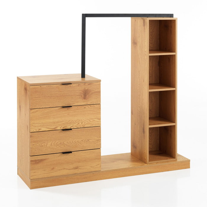 Tomasucci Meuble 4 tiroirs STOCKHOLM Marron