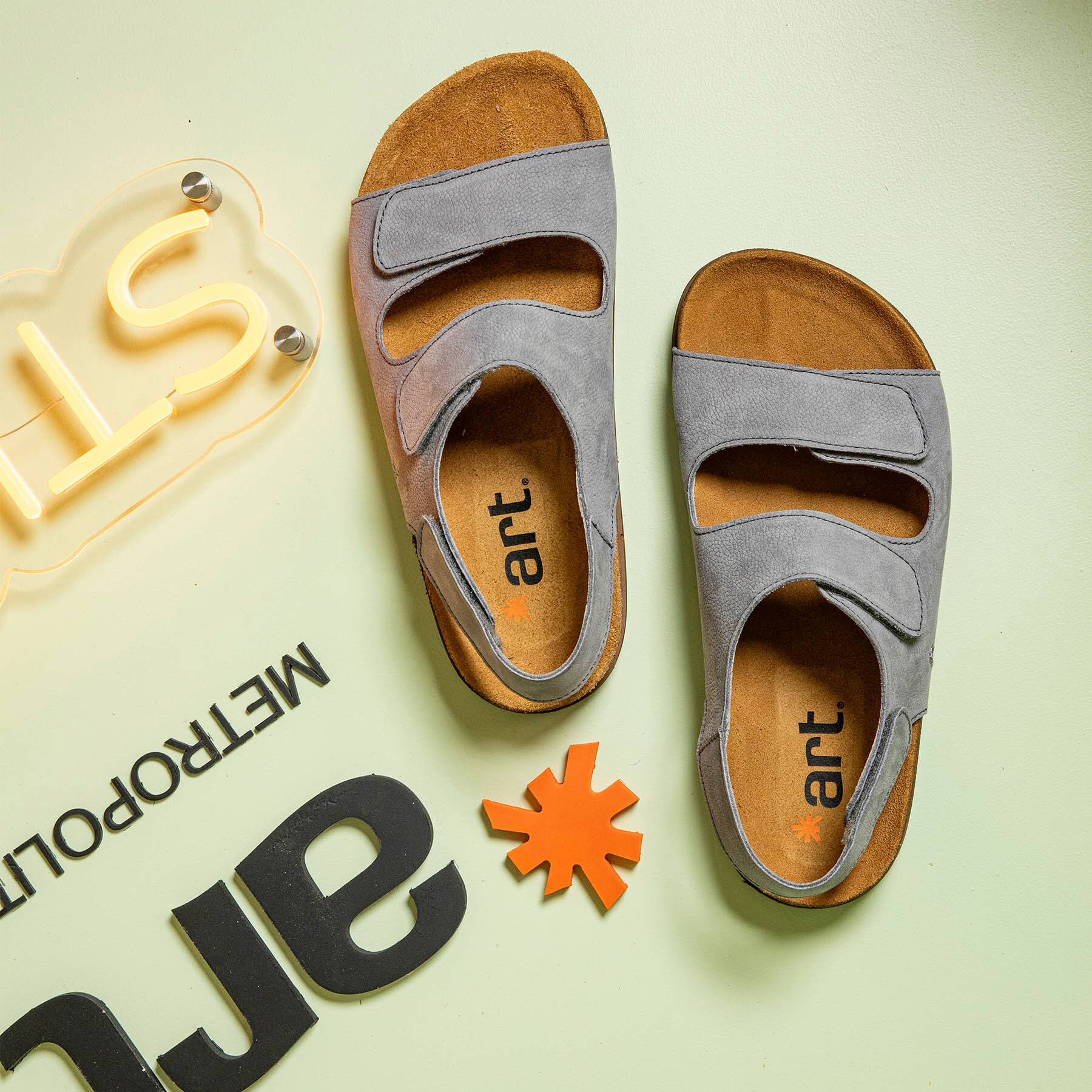 Sandalias 2023 NOBUCK CREAM / KASSEL color Cream