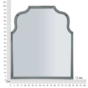 SPECCHIO DA MURO ANKARA GRIGIO CM 85X1X100 (MISURA SPECCHIO CM 78X93)