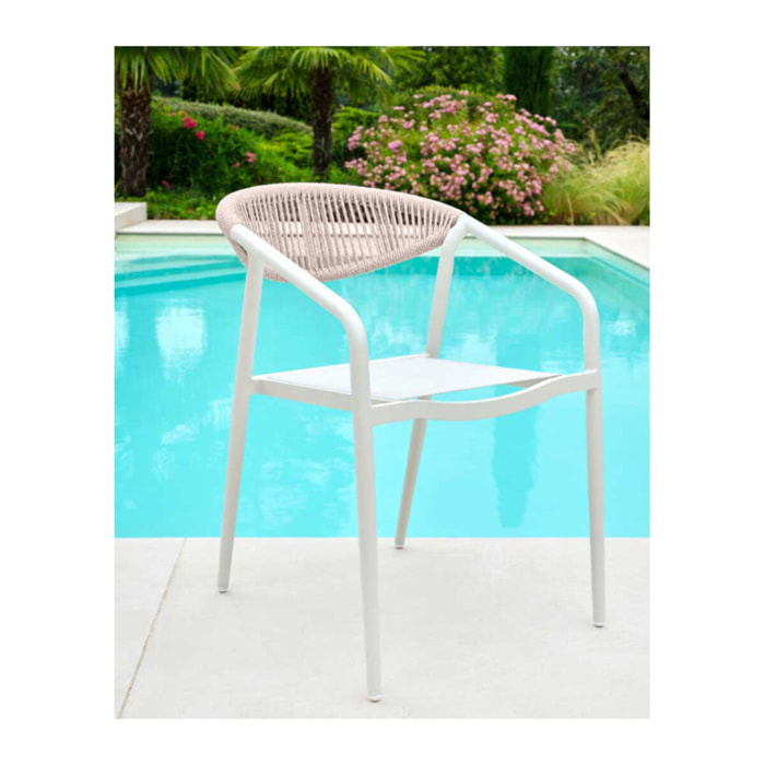 Fauteuil de jardin - Blanc - FONTANA BLANC