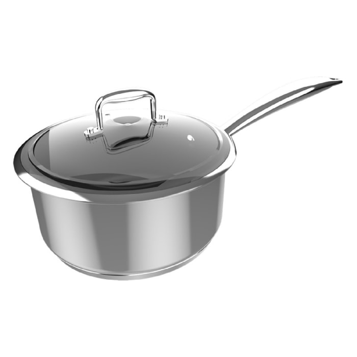 Cazo Polka Classy 16 Pot Steel. Diámetro 16 cm, Capacidad 1,3 L, Acero Inoxidabl