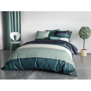 Parure Housse De Couette 3pcs 100% Coton 57 Fils Antika