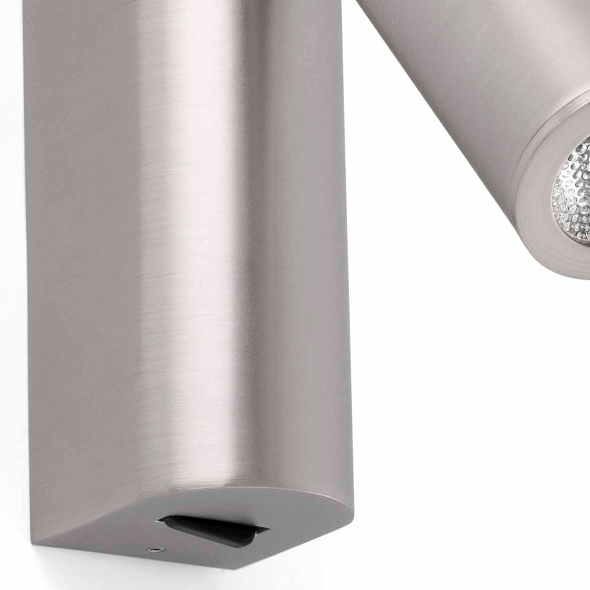 ROB Lampe applique nickel mat avec lecteur