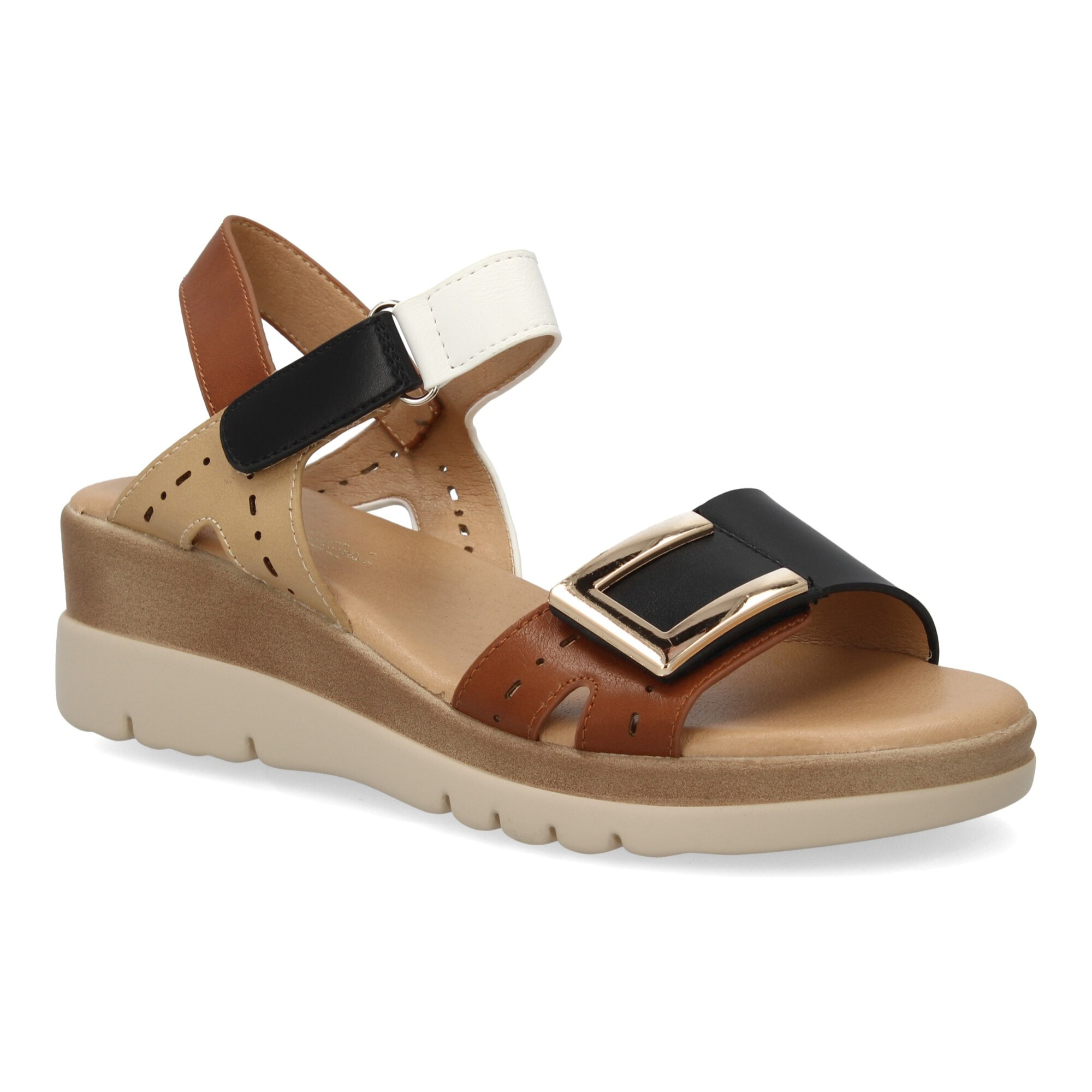 Sandalia de cuña mujer diseño moderno