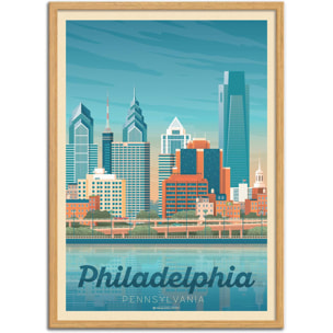 Affiche - Philadelphia - Olahoop Travel Posters