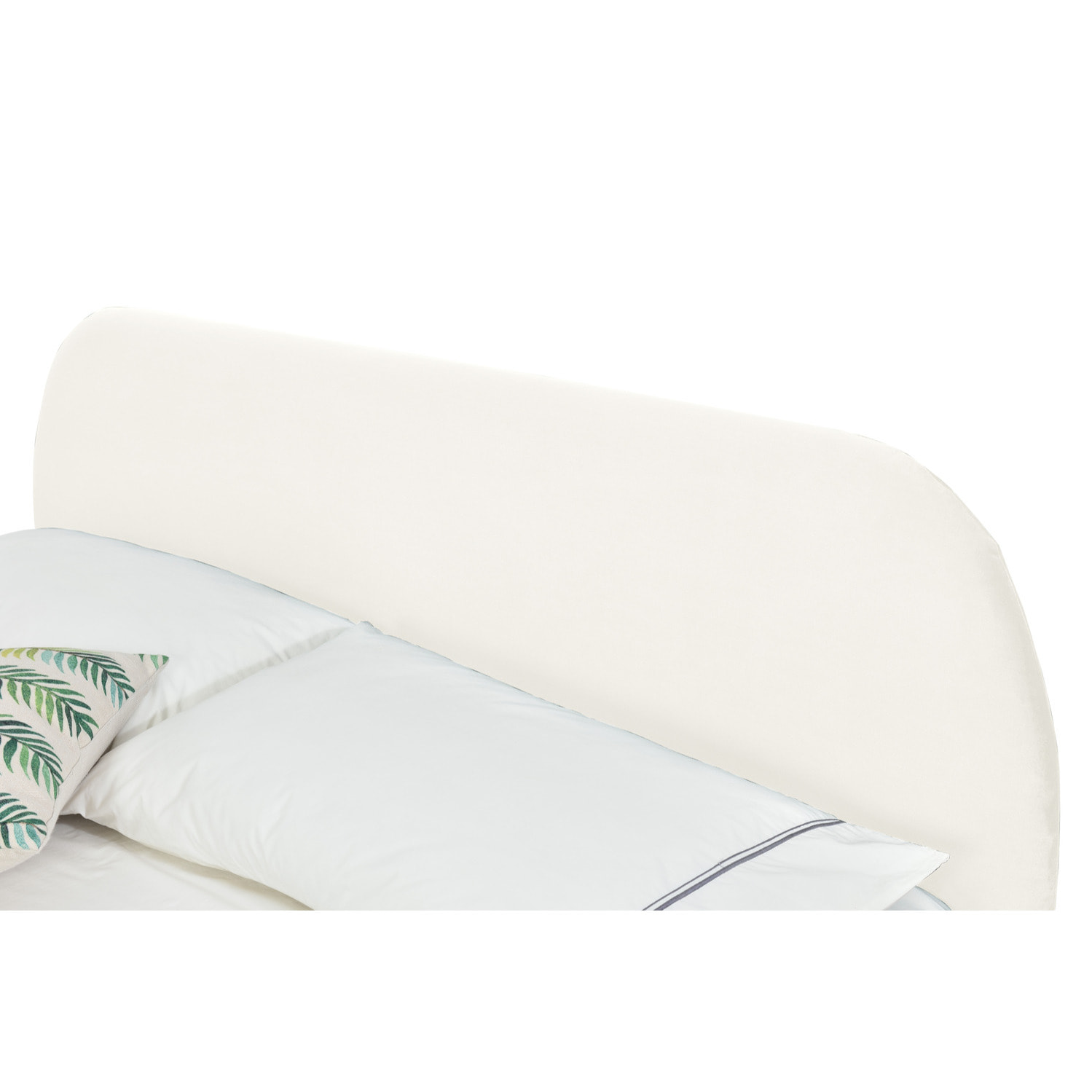 Lit velours beige 140 x 190 cm GARBERA