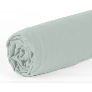 DRAP HOUSSE 2 PERS 160x200  de Coton-Bambou - BAMBOU VERT