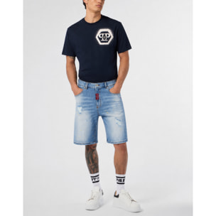 PHILIPP PLEIN Pantalones cortos vaqueros Fermentera BASIC