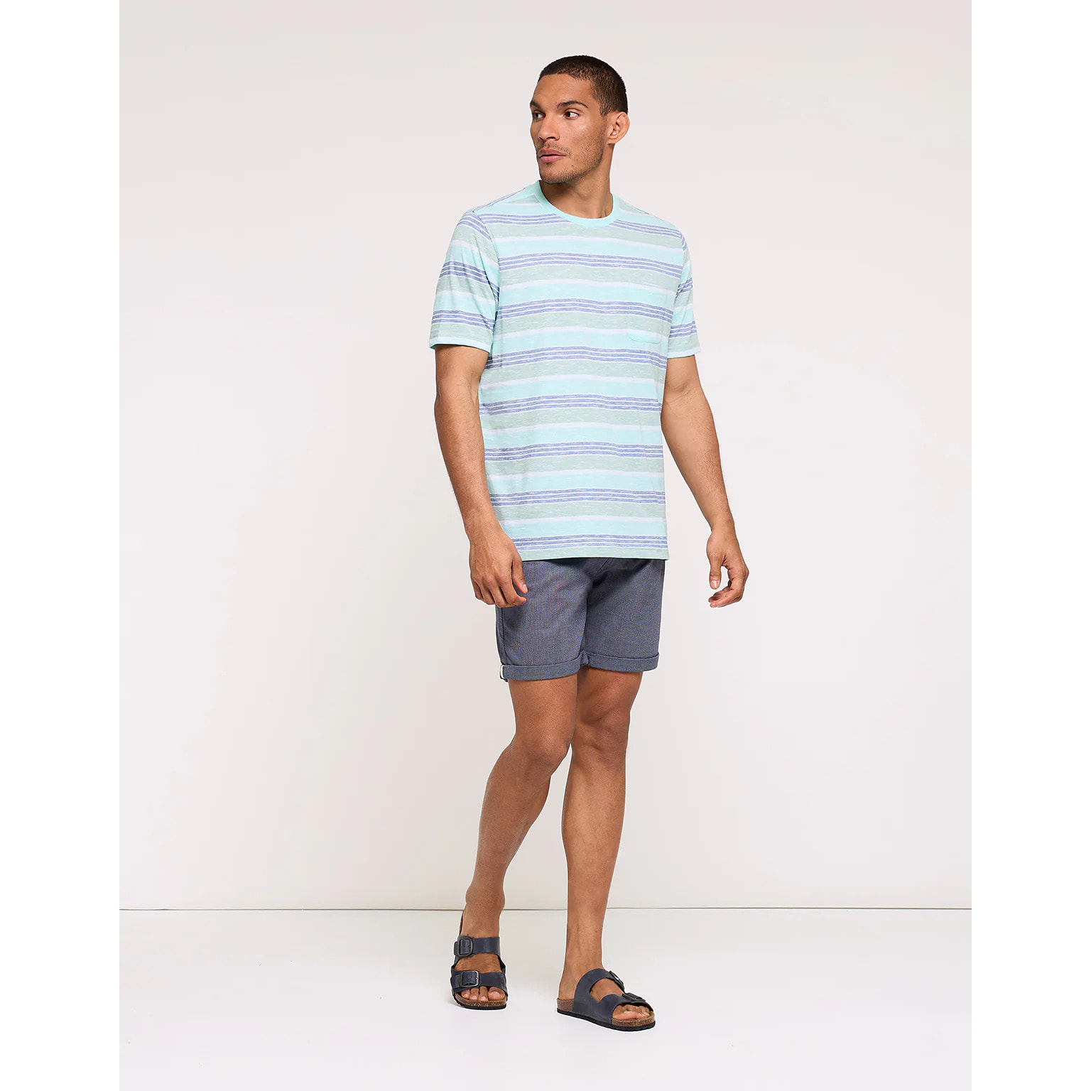 Camiseta Manga Corta Turquesa - Gadea