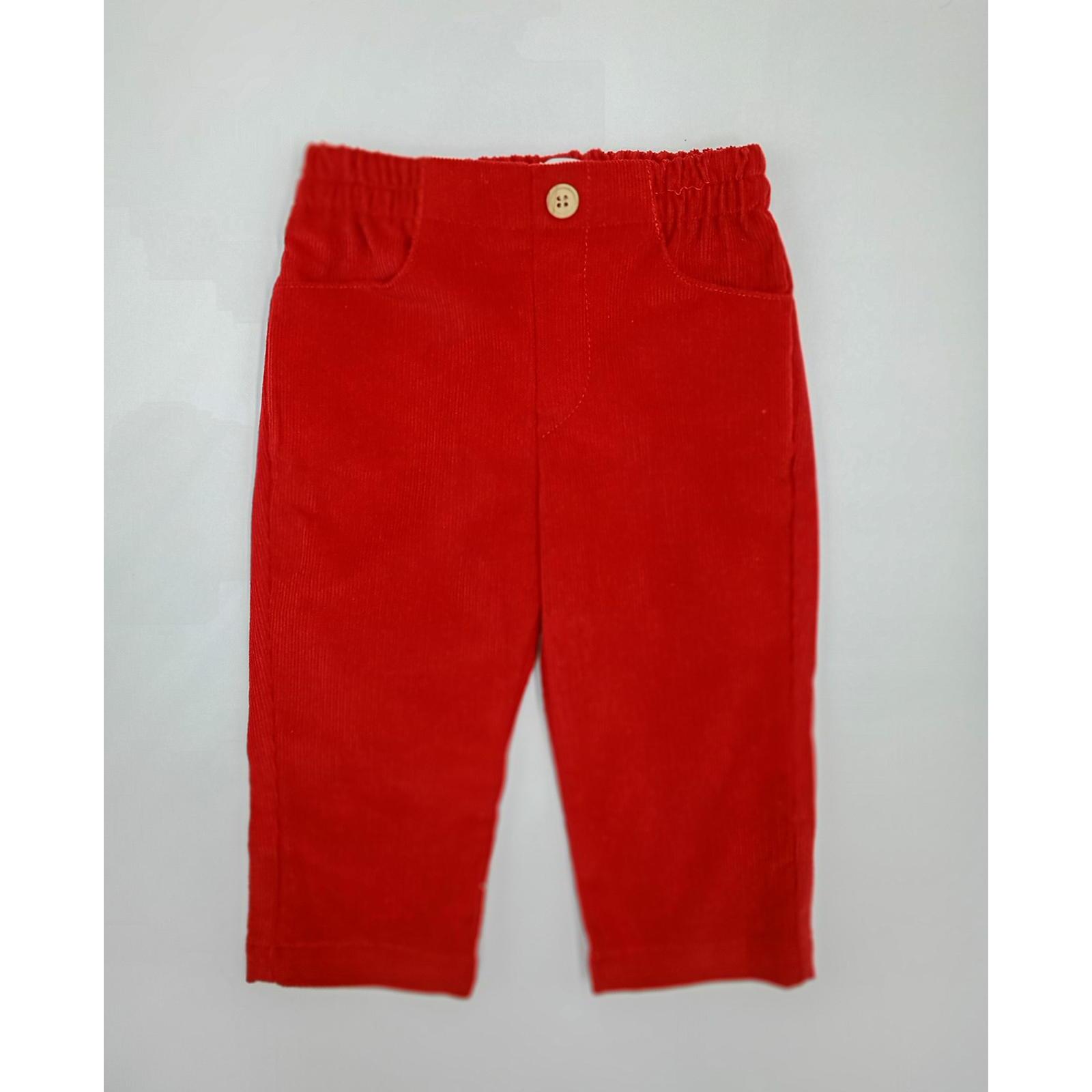 Pantalón pana rojo