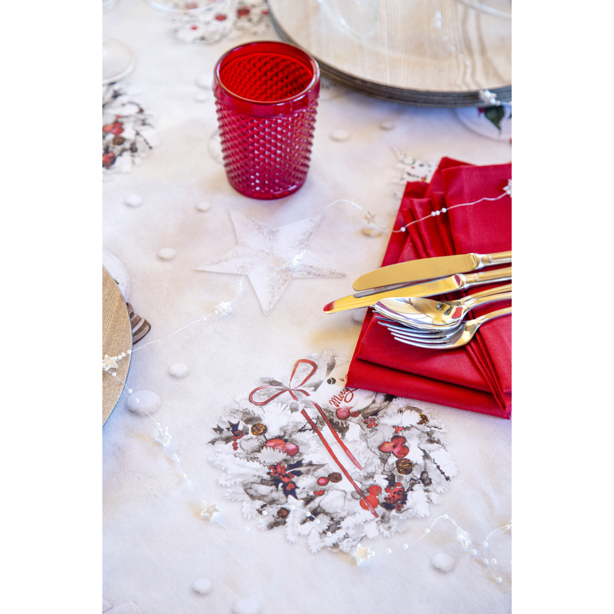 NOËL XMASDAYS - Nappe de Noël 100% coton - plusieur dimensions