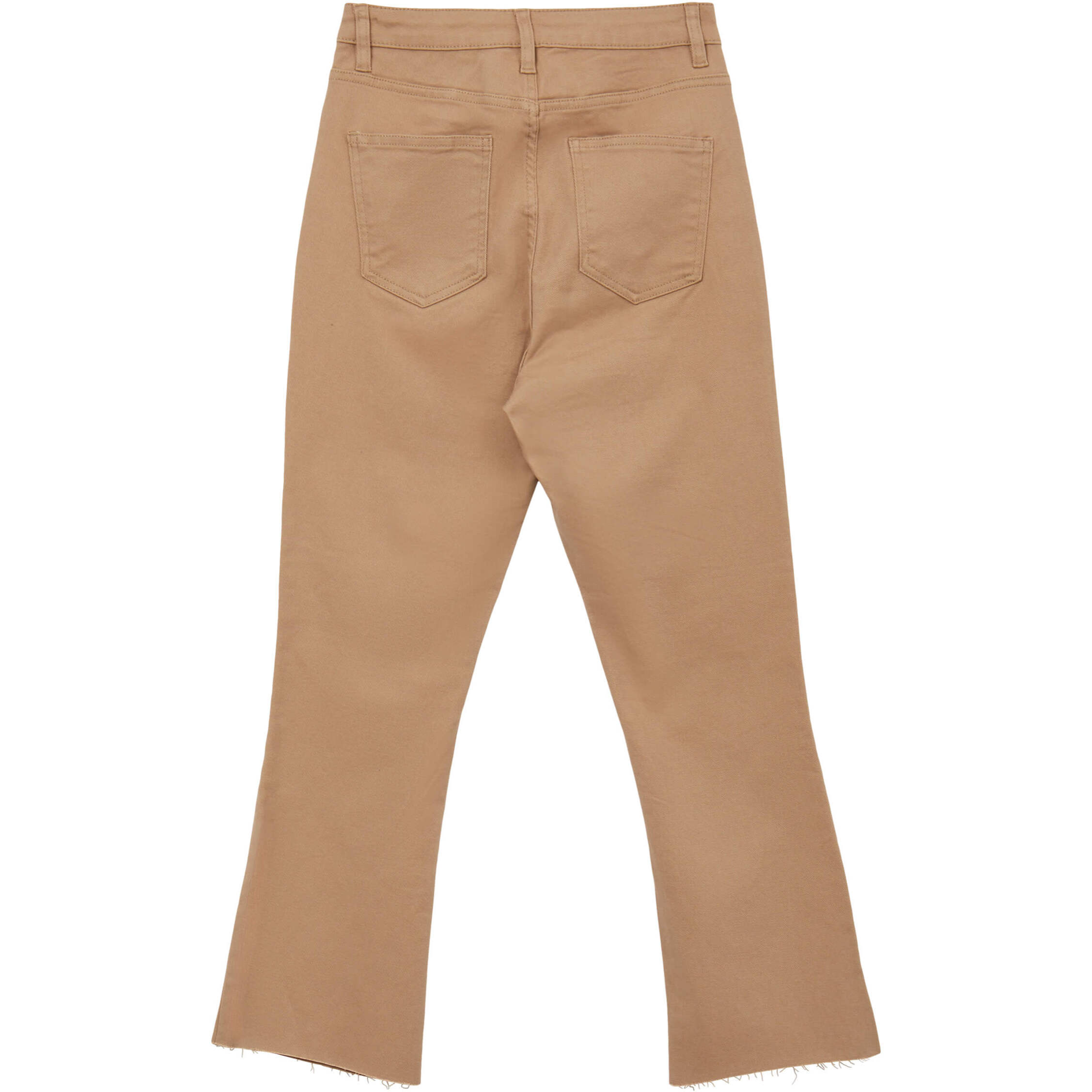 Pantalone cropped flare in cotone