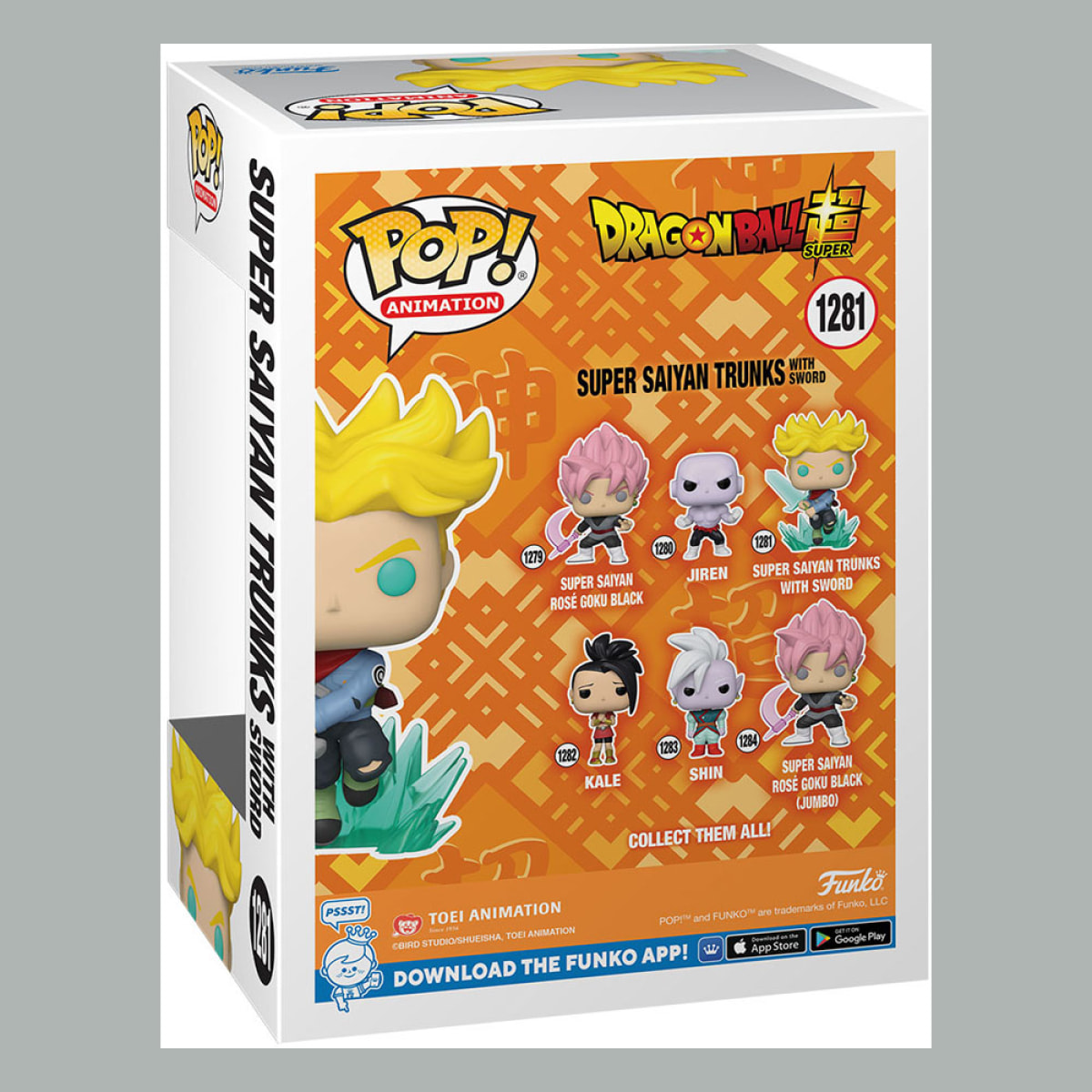 Dragon Ball Super Funko Pop! Vinile Figura Trunks Super Saiyan con Spada 9 Cm