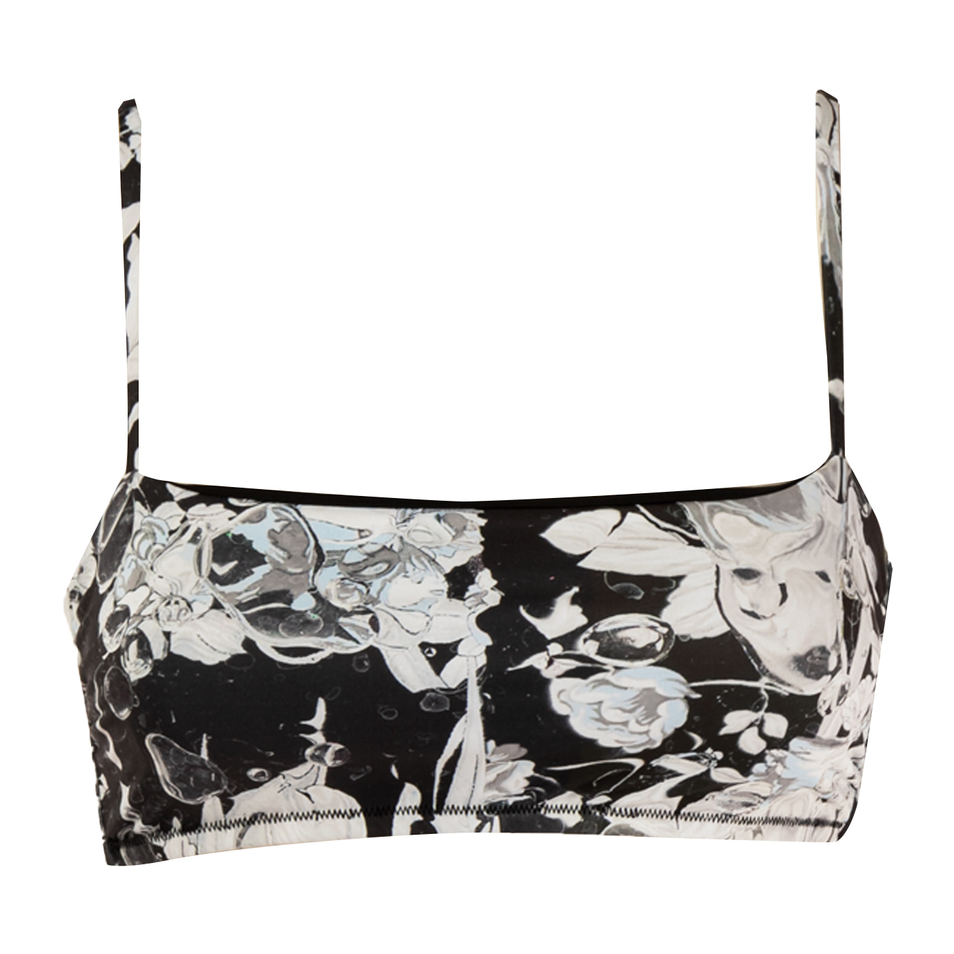 TRUSSARDI reggiseno fascia mare donna black