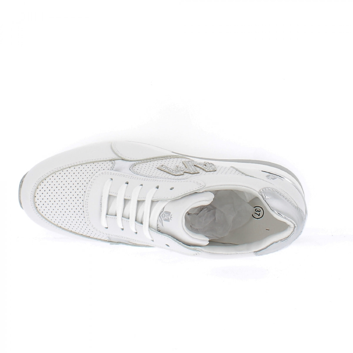Armata di Mare Scarpe Donna Sneakers Casual con la Zeppa AMD P22H071 White