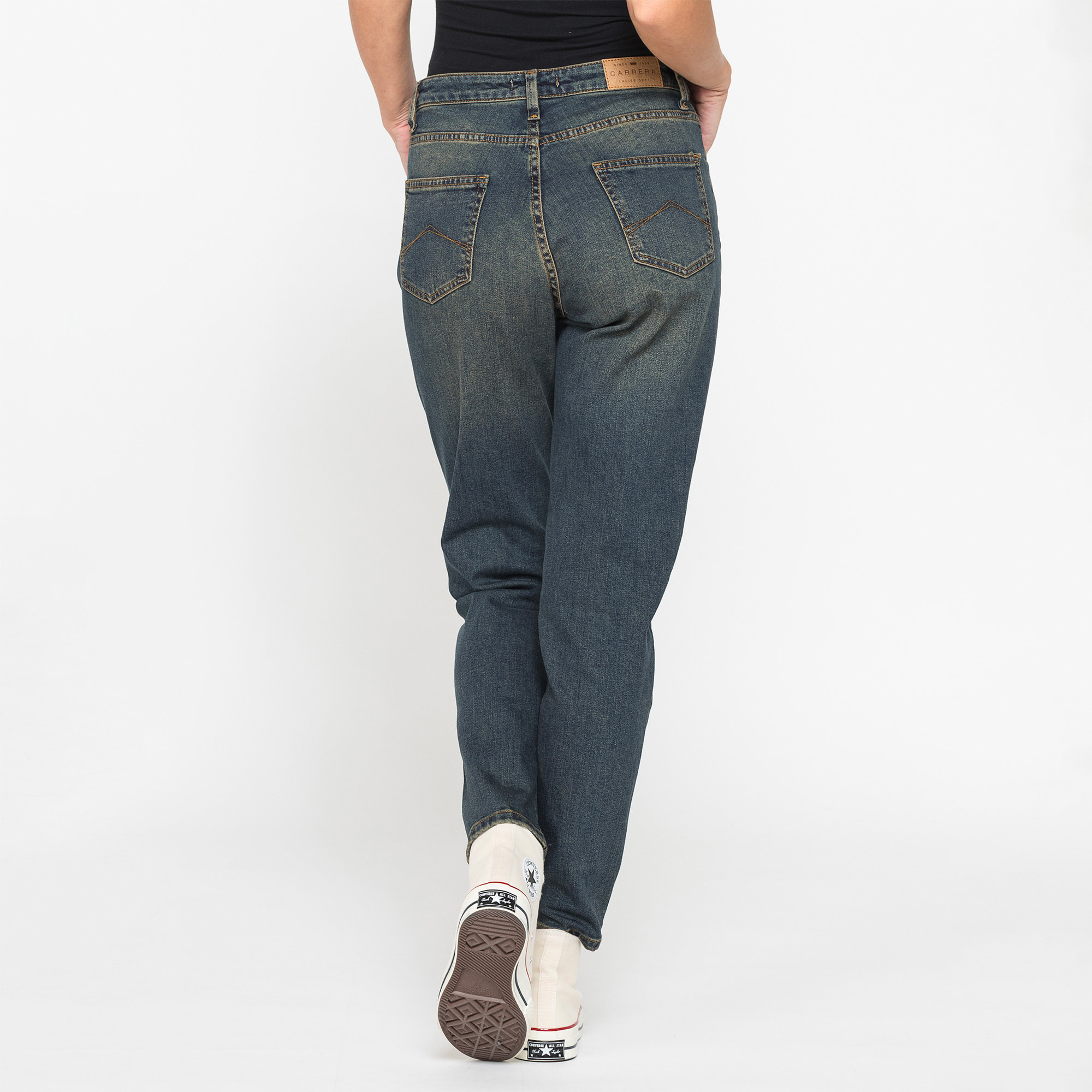 JEANS MOM CINQUE TASCHE IN DENIM STRETCH 12,2oz