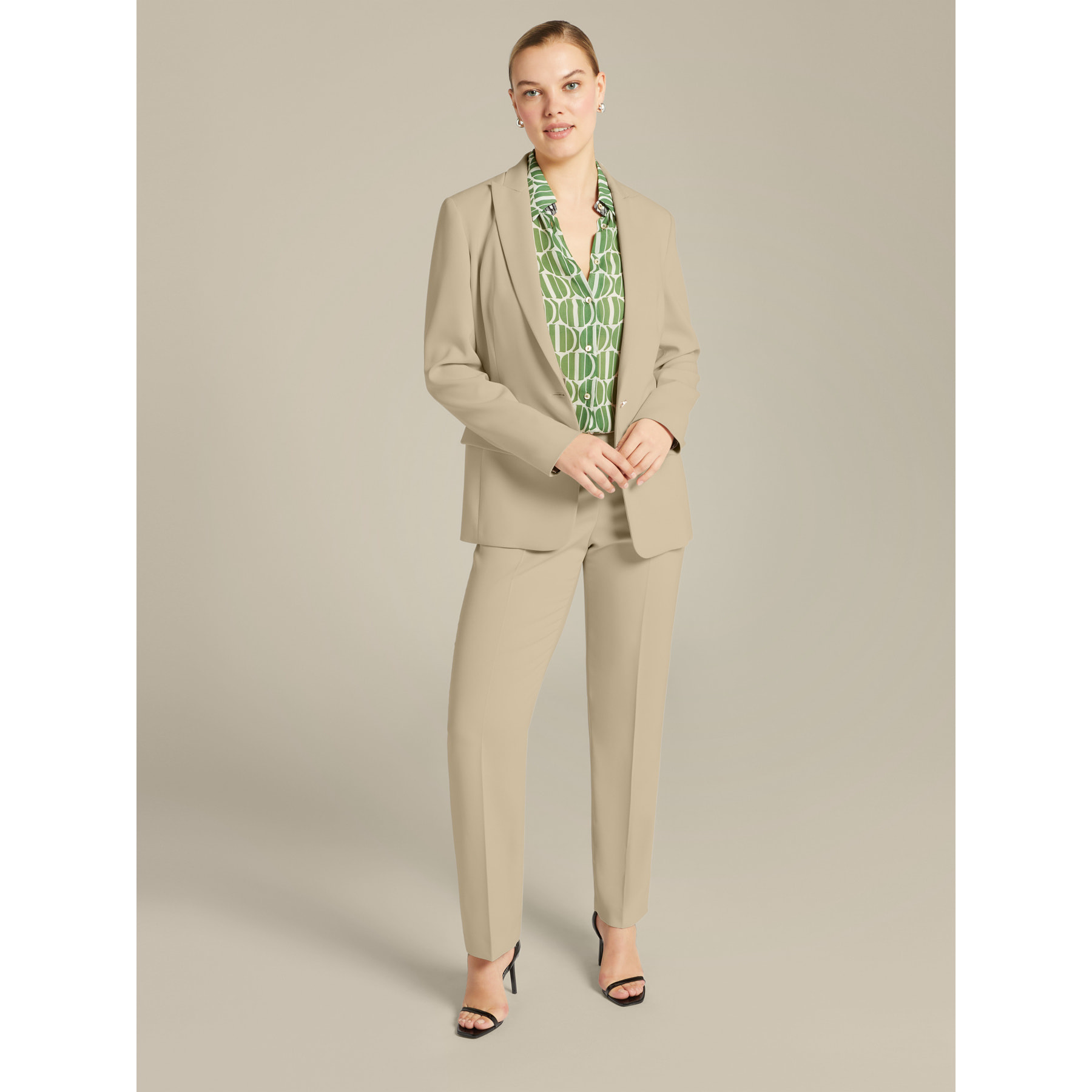 Elena Mirò - Giacca in cady color "greige" - Beige