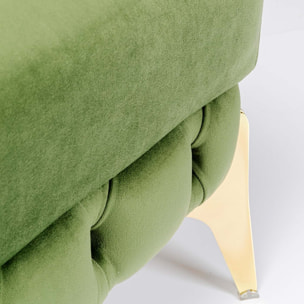 Pouf Bellissima velours vert Kare Design