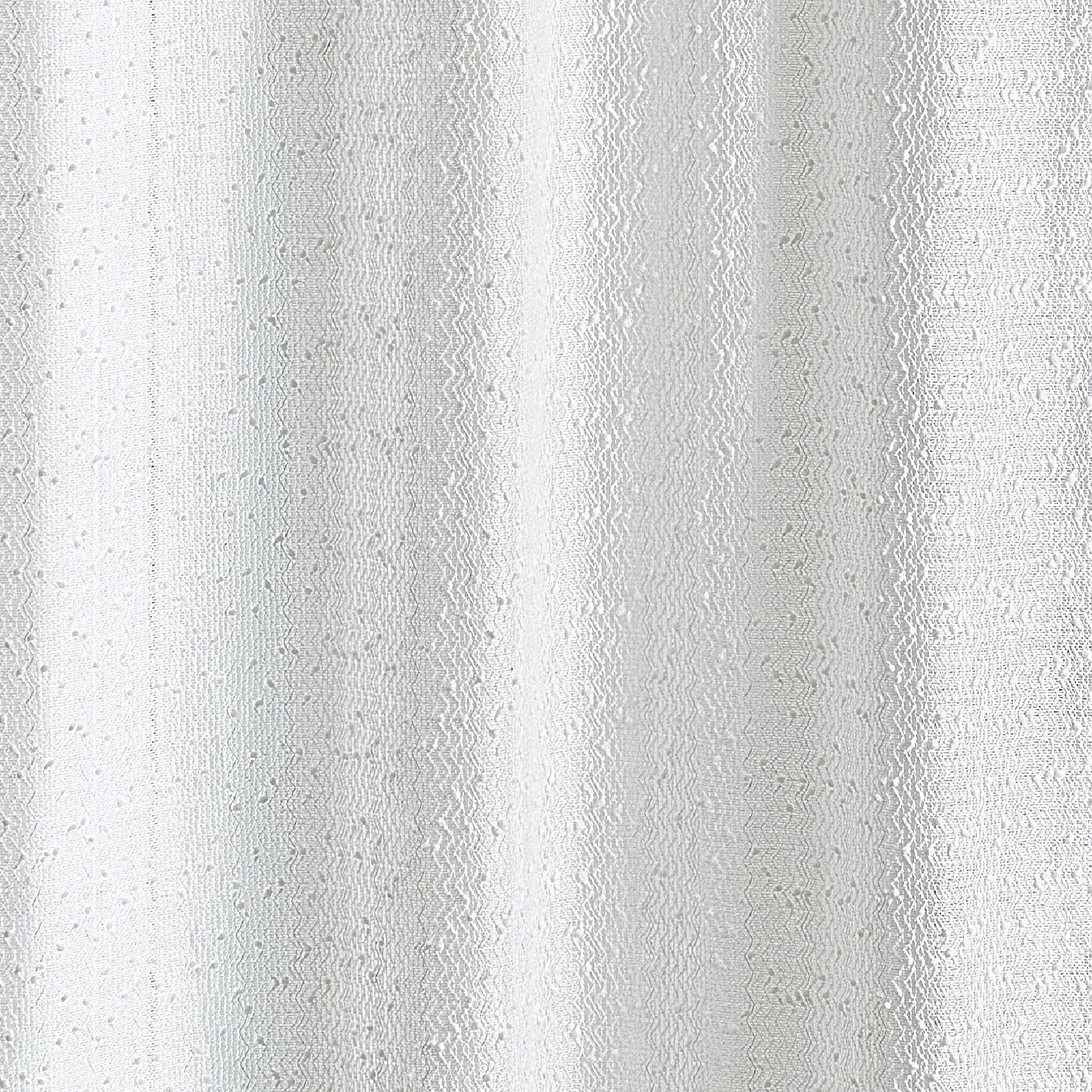 Voilage uni  -  - Effet bouclettes - Blanc