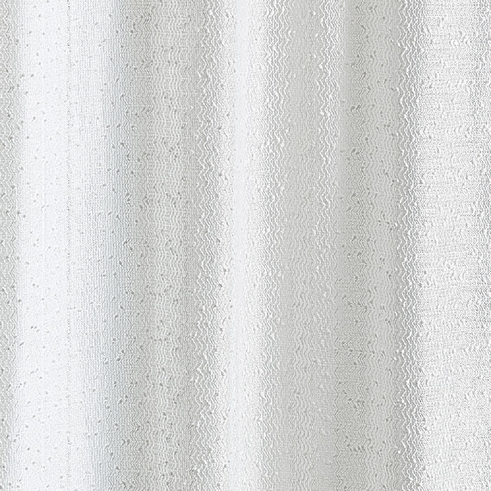 Voilage uni  -  - Effet bouclettes - Blanc