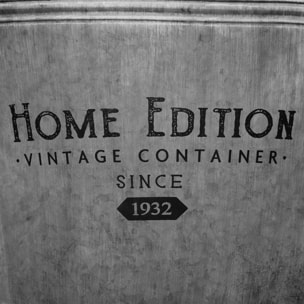 Pot - métal - gris - D37 - 5 cm