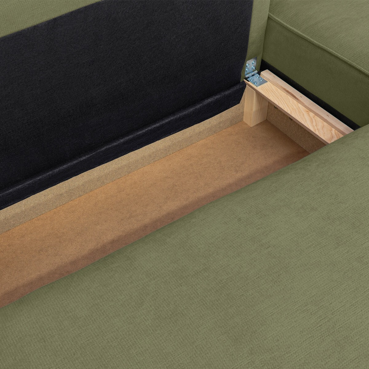 Canapé d'angle convertible 4 places en tissu chenille - LIVIA