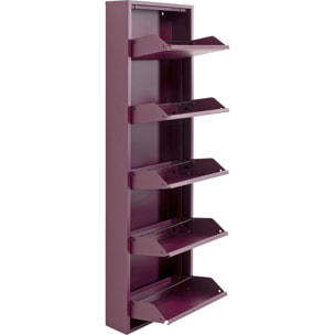 Casier à chaussures Caruso violet 5 tiroirs Kare Design