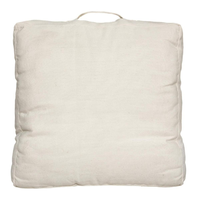 Coussin de sol recyclé ''Row'' 48 x 48 x 14 cm Atmosphéra - Couleur: Gris