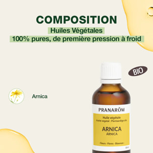 Pranarom - Huile Végétale d'Arnica - 50 ml