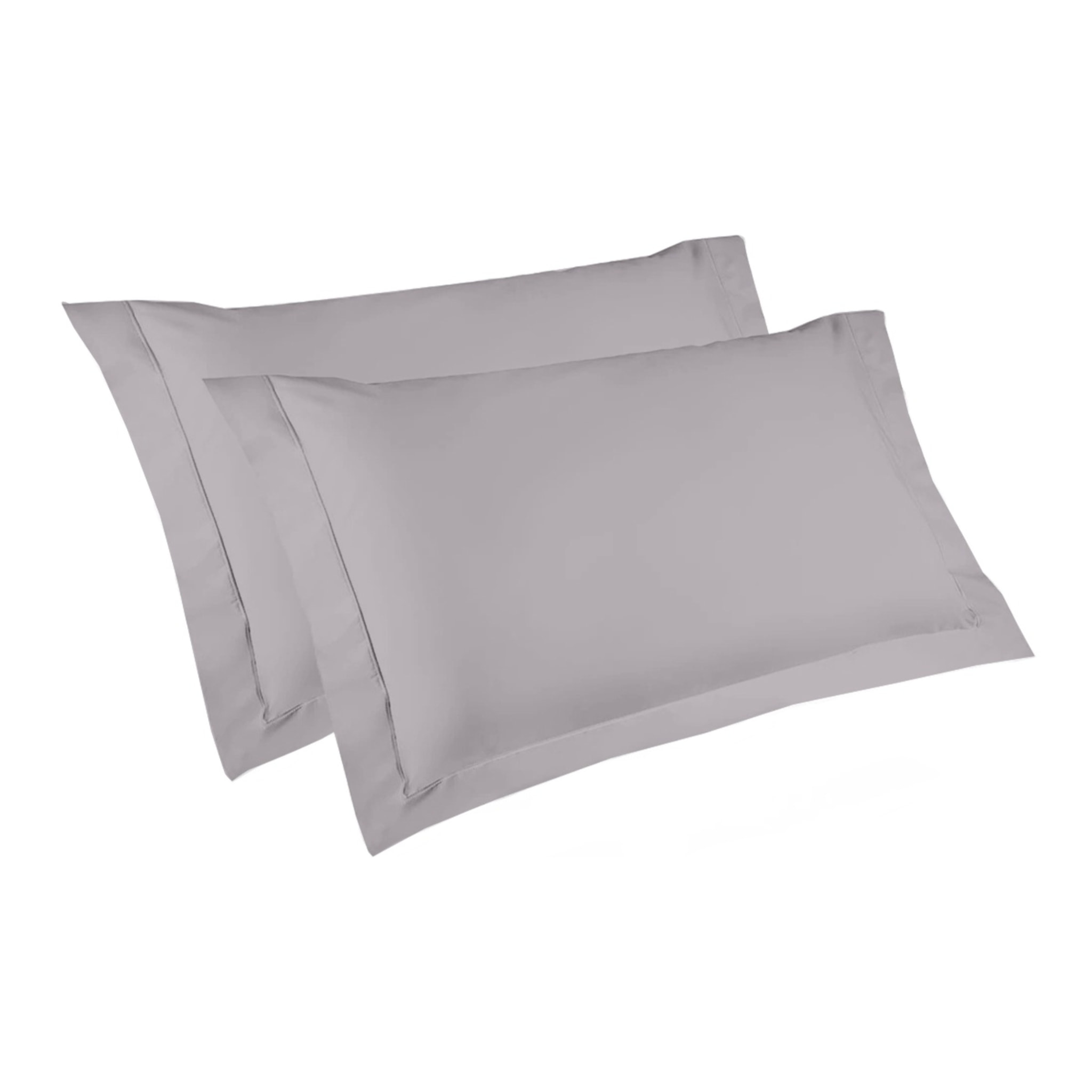 Coppia Federe 3 volani IPERSAN Puro Cotone Grigio