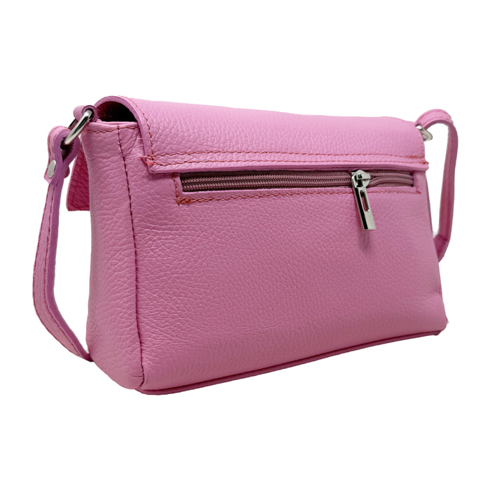 Borsetta a Tracolla Clutch in Vera Pelle Made in Italy