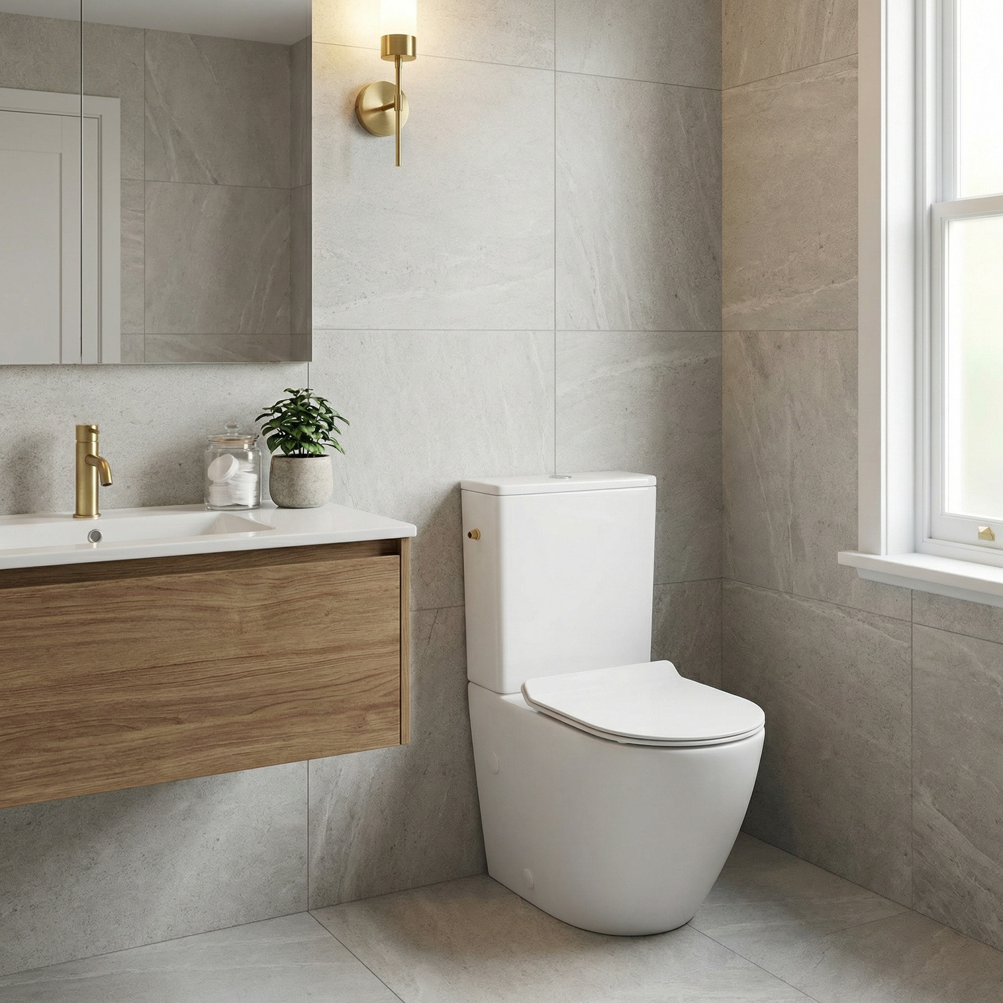 PixL WC à poser sans bride + abattant SoftClose + réservoir de chasse, alimentation latérale, blanc brillant (CEPX030RREXVP)