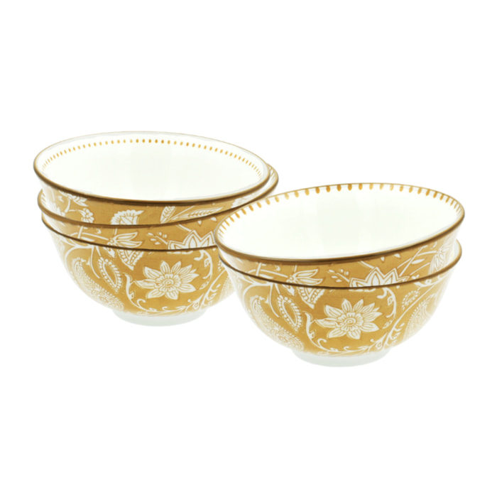 Lot de 6 bols médiums, AMBRE
