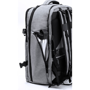 Zaino da viaggio connessione USB. Imbottito. Tasca imbottita per laptop. Comparto per scarpe