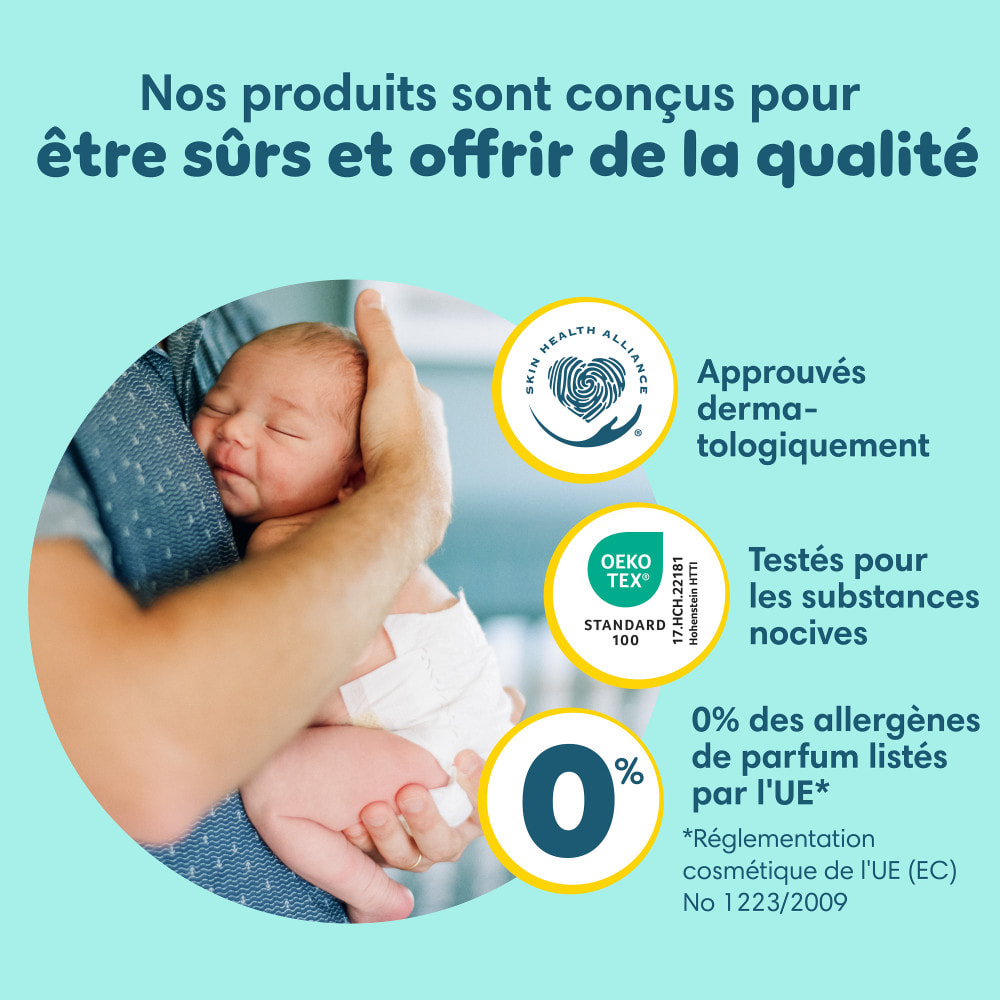 8x22 Couches Premium Protection Taille 0 (-3kg) - Pampers