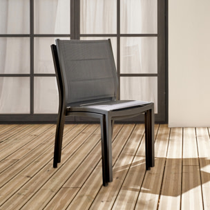 Chaise de jardin empilable aluminium (lot de 2) CHAISES CHICAGO