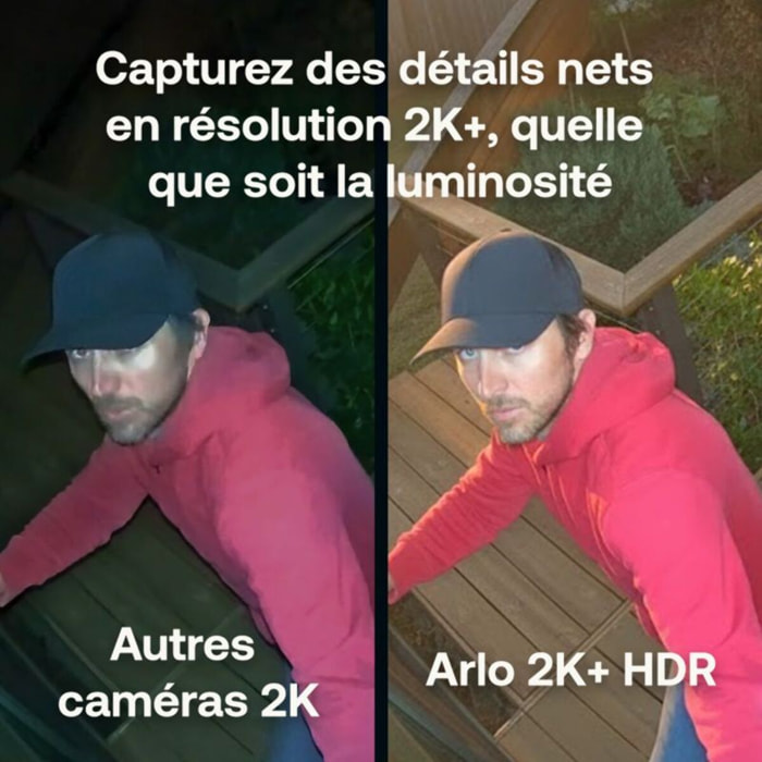 Caméra de surveillance ARLO Pack de 2 caméras 2K+ extérieur Pro6