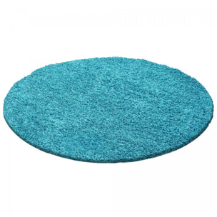 Tapis poils longs shaggy tissé motif uni ZASIVE