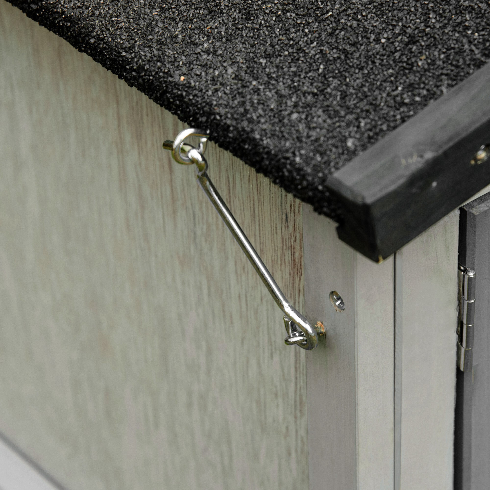 Conejera de Abeto y Tela Asfáltica 150x52.5x68 cm Gris