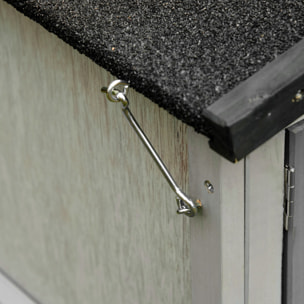 Conejera de Abeto y Tela Asfáltica 150x52.5x68 cm Gris