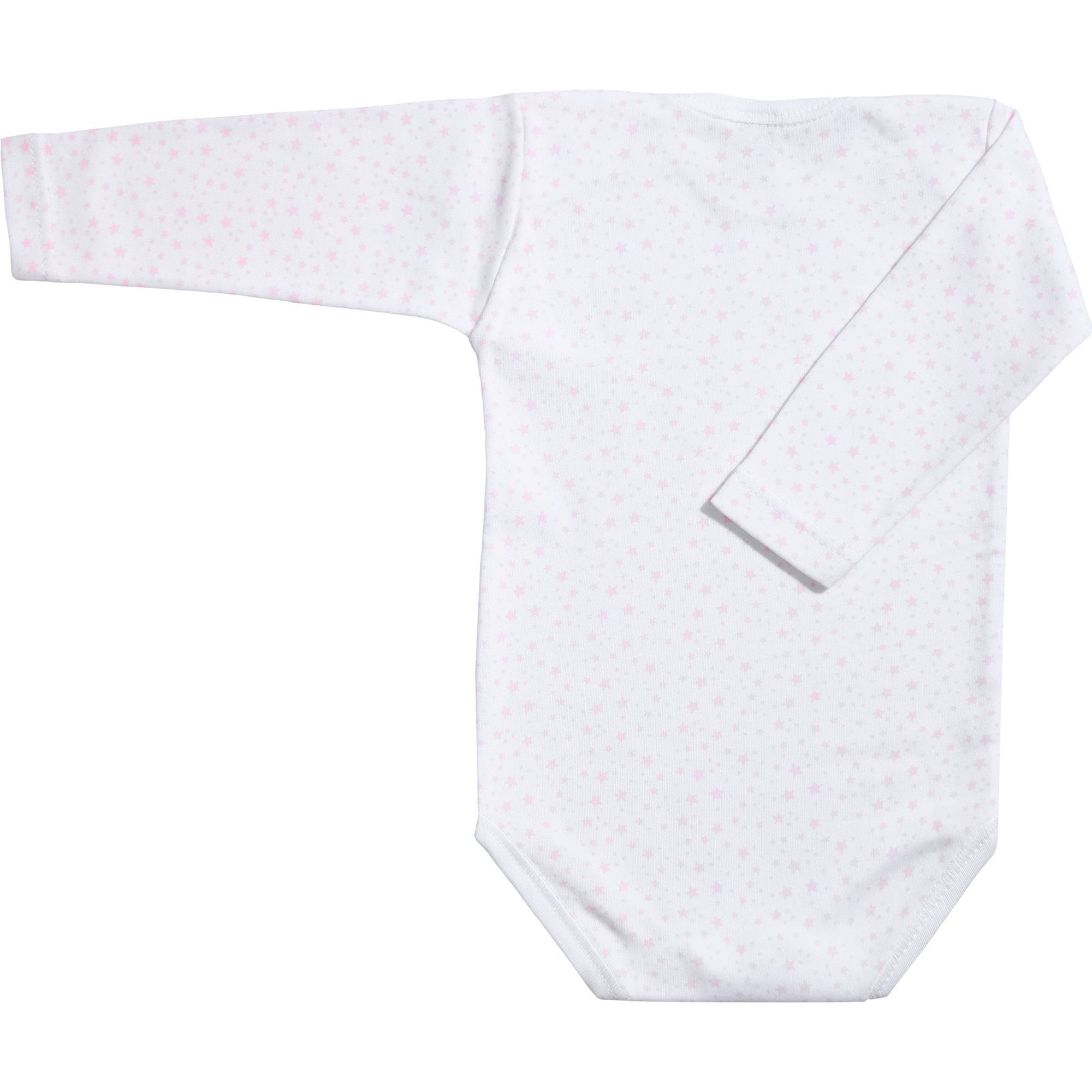 Body bebé manga larga cuello estrellitas