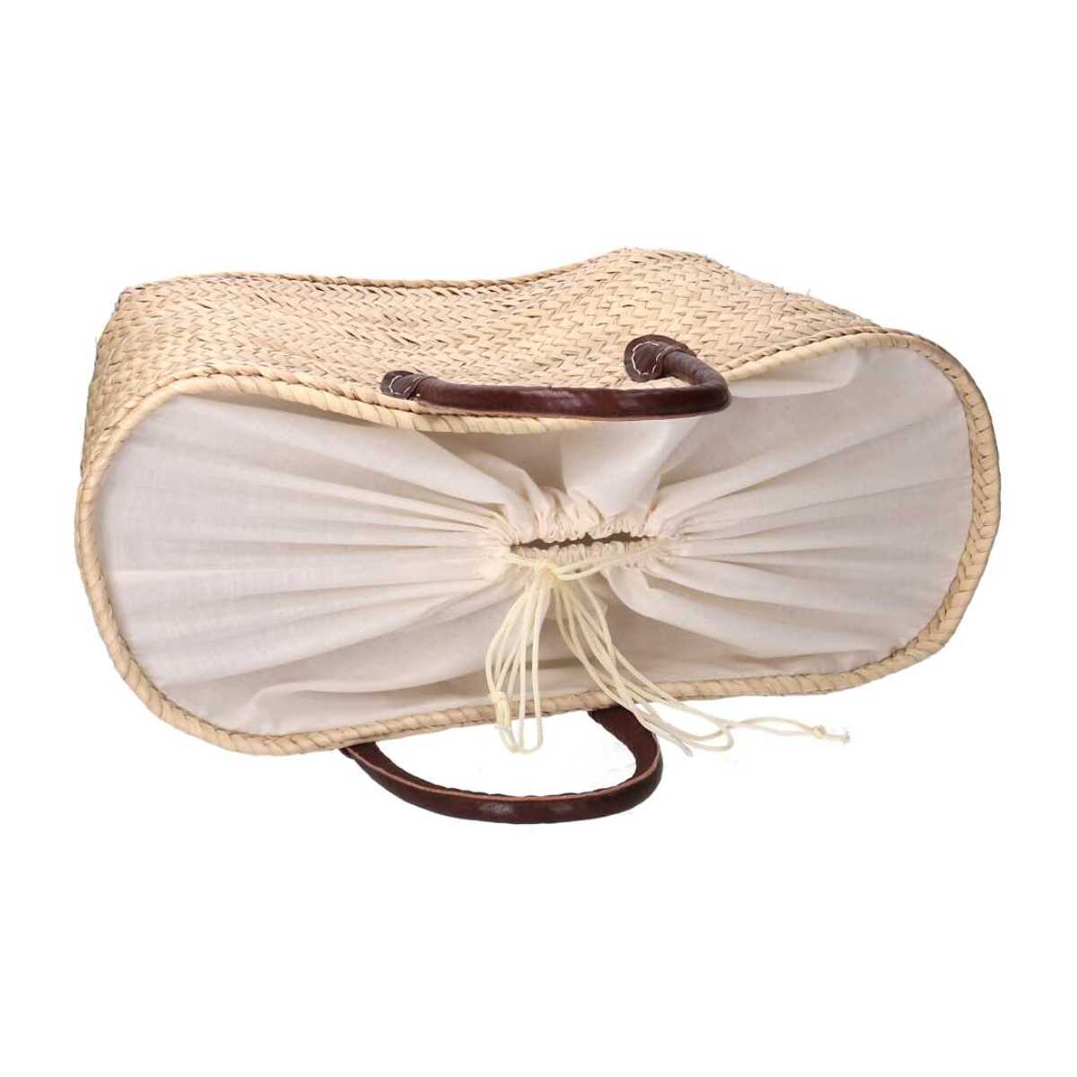 Borsa in paglia naturale set da 3 cm65x32h33/44