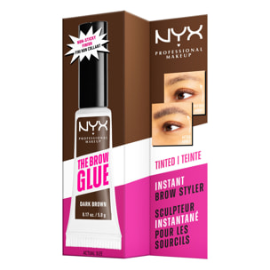 NYX Professional Makeup The Brow Glue Colle fixatrice sourcils Dark Brown