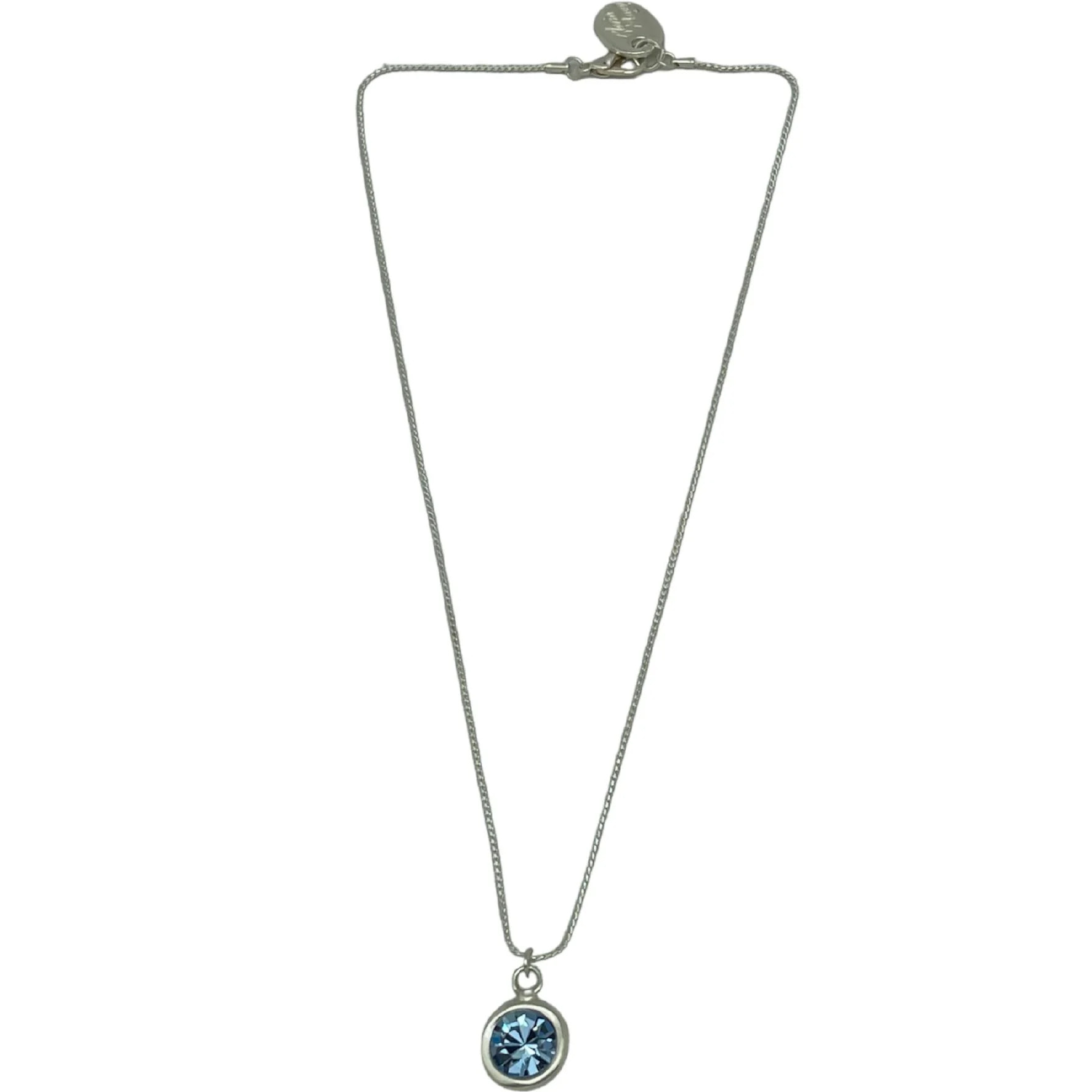 Collar colgante cristal Sw azul