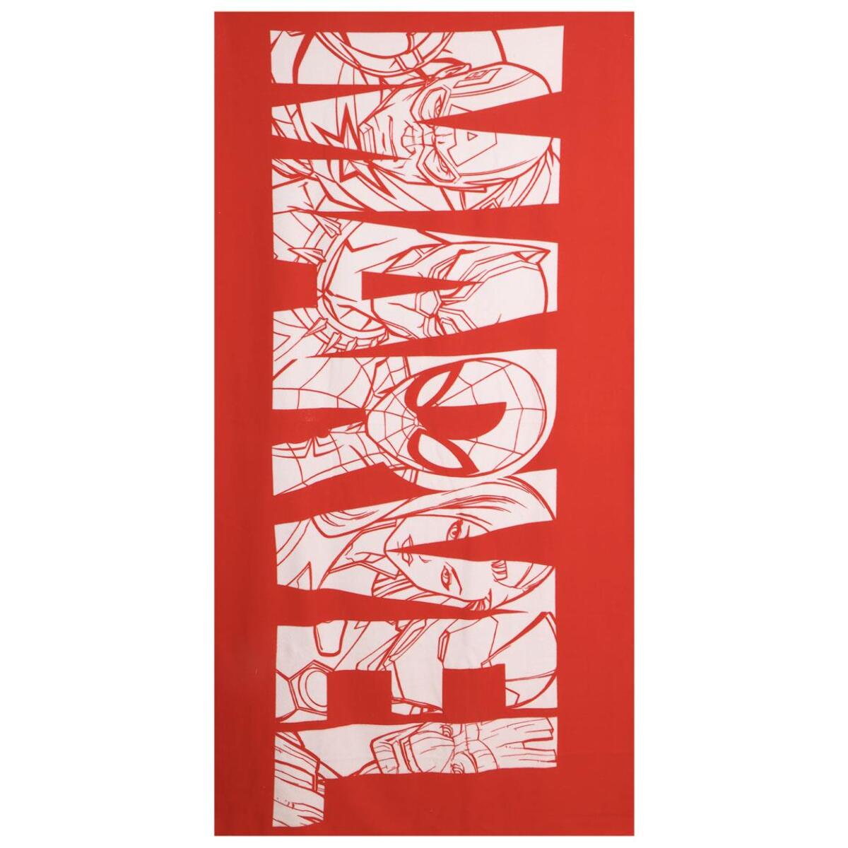 Toalla Microfibra de Marvel - 90x180x1 cm - Color:Rojo