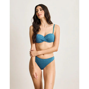 Top Bandeau Azul Petróleo - Bicela