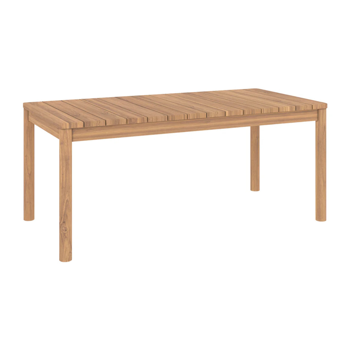 Table de jardin extensible en teck 6 à 8 personnes - Kora