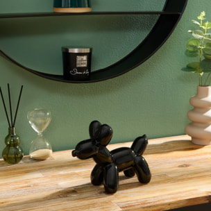Statuette déco Theo chien pop art H13.5cm noir