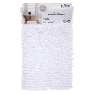 Tapis maxi chenille blanc 50X80